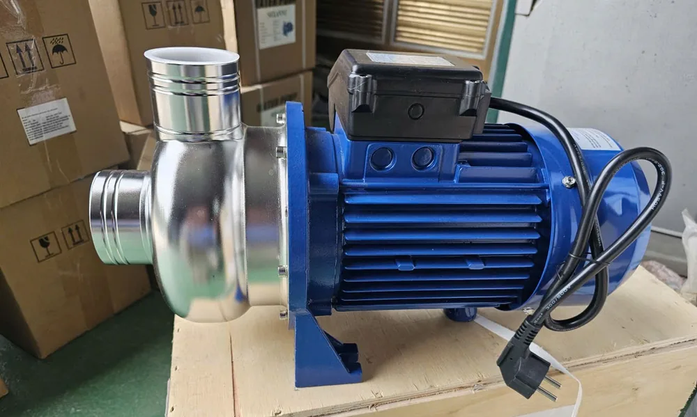Mặt bích và bu lông trên cụm bơm